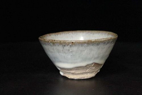 Madara glaze guinomi sake cup by great master Sadamitsu Sugimoto