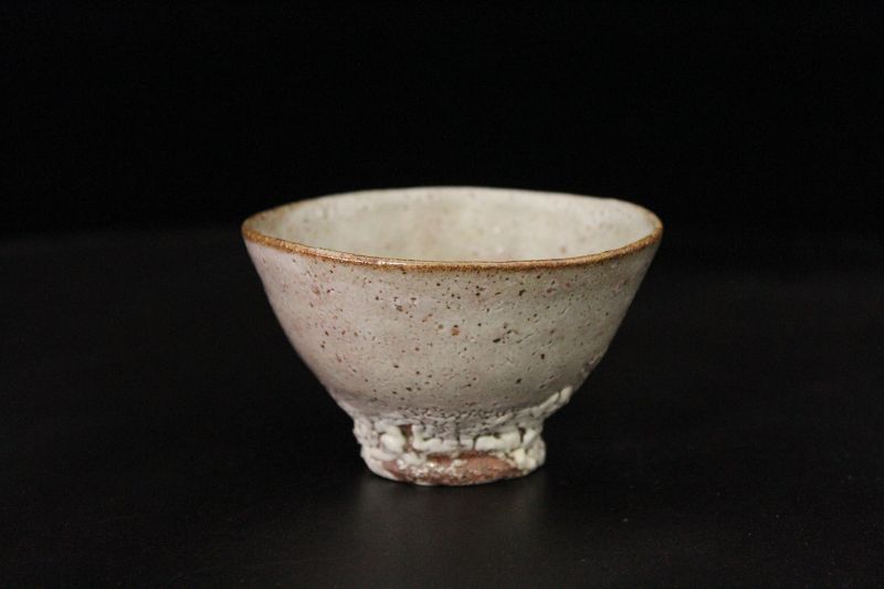 Ido glaze "guinomi" sake cup by great master Sugimoto Sadasmitsu