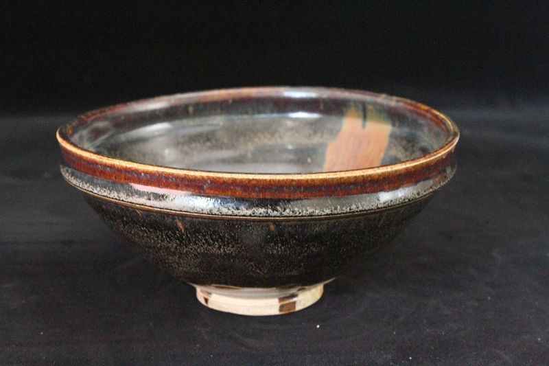 13th century Jin dynasty Henan Black glaze with rusty pattern bowl