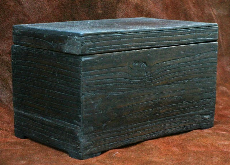 Inkstone Box with Beautiful Deep, Dark Paulownia Grain