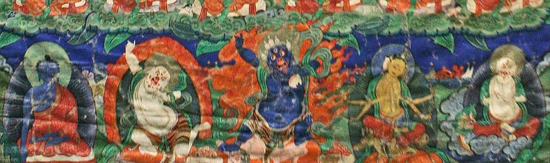 19th Century Tibetan Yogin Thangka