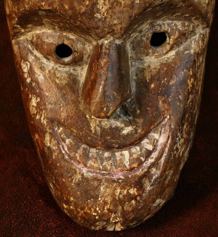 Nepalese Joker Mask from the Terai Region