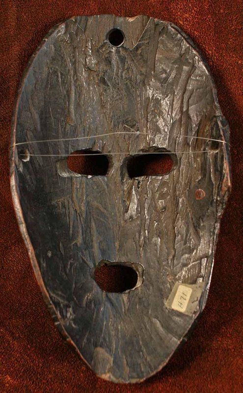 Nepalese Magar Tribe Mask with a Vulva and Inscription