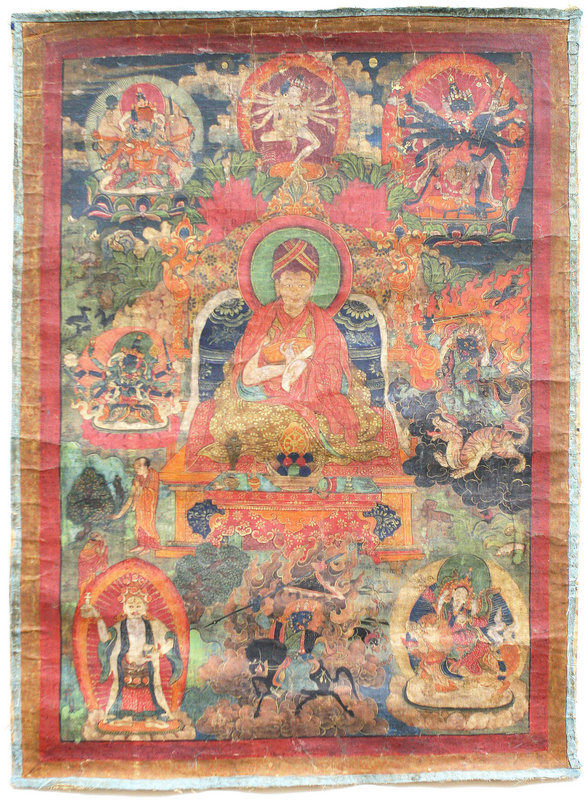 Rare 17th Century Tibetan Chakrasamvara Thangka