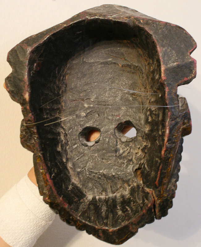 Fine Nepalese Mask of a Rare Type with Pigments