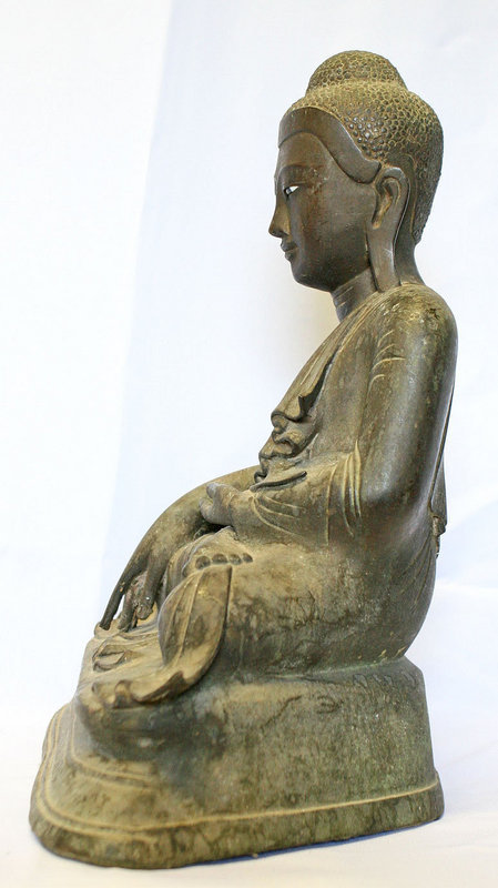 Burmese Bronze Buddha with Movable Hand