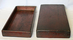 Rare Small Wood Document Box