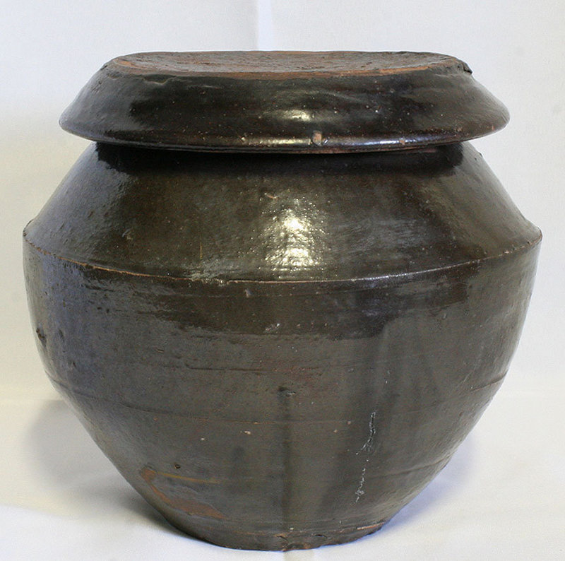 Antique Onggi Medicinal Pot from Gyeonggi Province