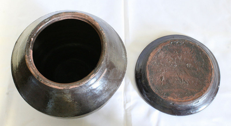 Antique Onggi Medicinal Pot from Gyeonggi Province