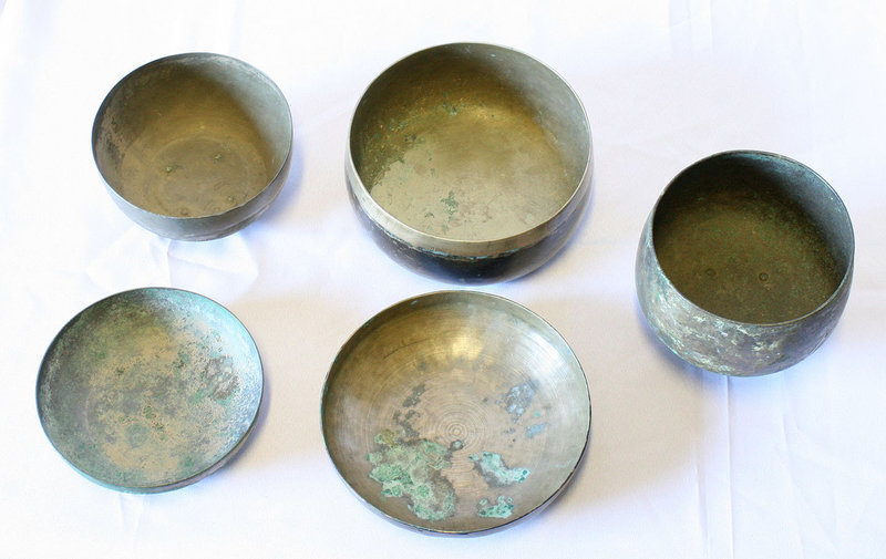 3 Brass Bowls, Goryeo, Joseon, and Early 20th Century