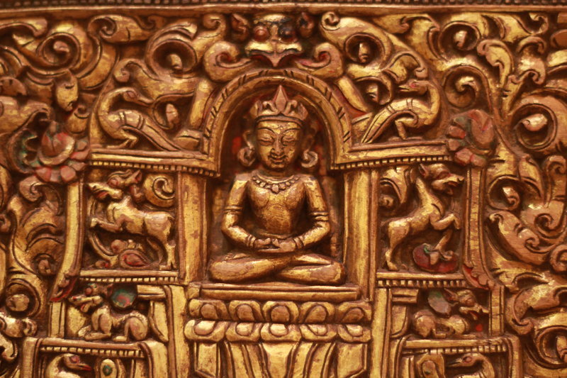 15th Century Gilded Tibetan Manuscript Cover