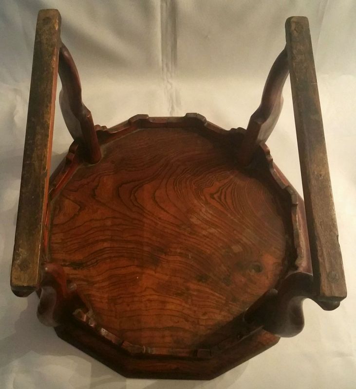19th Century Korean Tiger Leg Dining Table (Soban) of Zelkova Wood