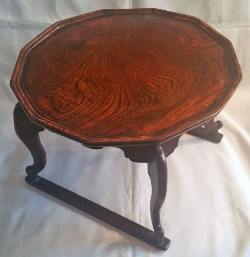 19th Cty. Korean Twelve-Sided Tiger Leg Dining Table (Soban), Zelkova