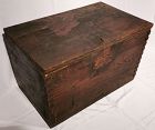 Very Rare 18th Century Coin Chest, Zelkova Wood on all six sides