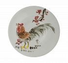 Rare Original Painting on a Porcelain Plate by Kim Ki Chang aka Unbo