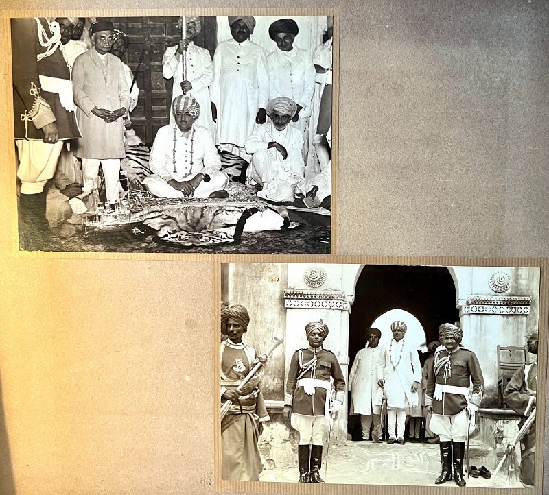 1937 Photo Album with 128 Photos of Installation of Thakur of Drhol