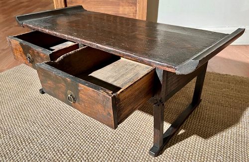 Rare 19th Century Kyeongsang Scholar's Study Desk w/ Persimmon Drawers