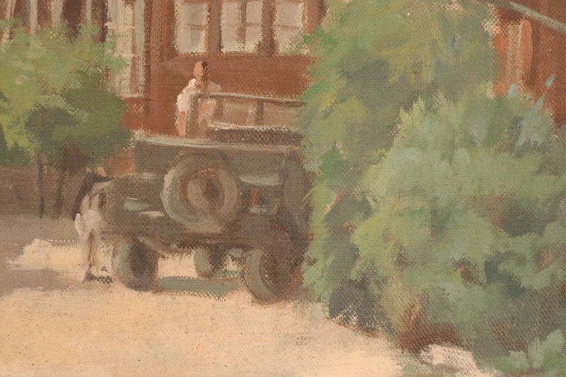Oil Painting by Park Deuk Soon, 1949