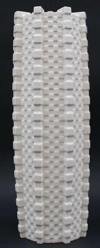 Porcelain Cube Tower Vase by Lee Min Kyu