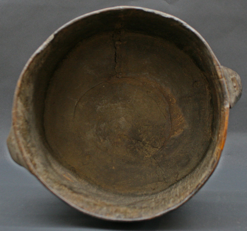 18th Century Tibetan Wood Vessel with Handles