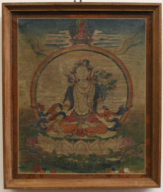 17th Century White Tara Tibetan Thangka