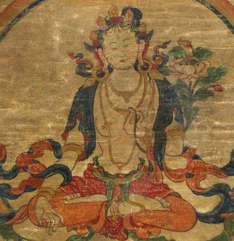 17th Century White Tara Tibetan Thangka