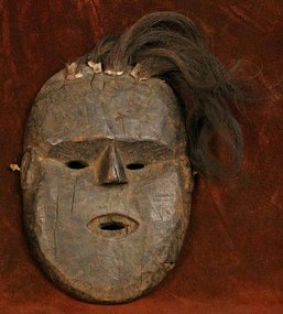 West Nepalese Mask with Yak Hair