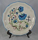 French Longwy Faience Plate 10"