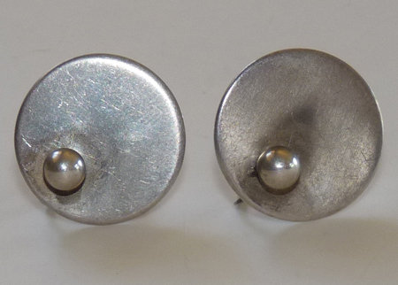Irvin &amp; Bonnie Burkee Minimalist Sterling Earrings