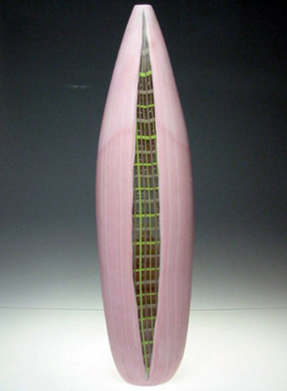 Huge Massimo Nordio Murano Vase 'Openings'