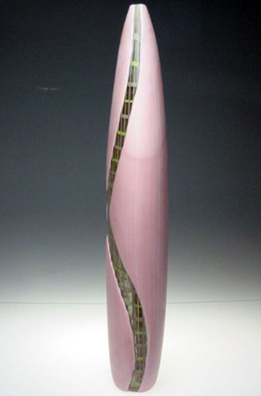 Huge Massimo Nordio Murano Vase 'Openings'