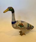 Chinese Cloisonné Duck circa 1930