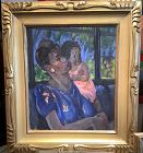 Martha Walter, American impressionist Mother and Child Portrait in Oil