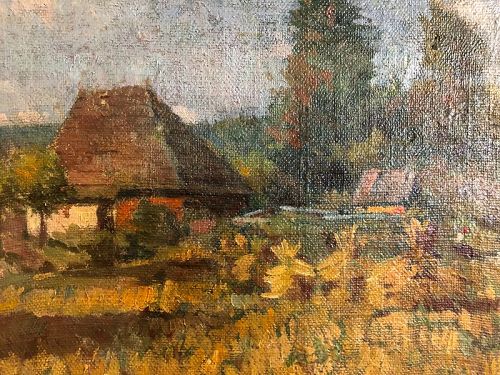 French Provance Landscape Attributed to Jean-Charles CAZIN