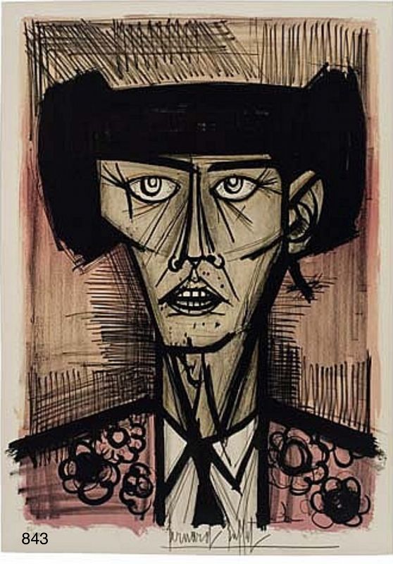 FRENCH MASTER BERNARD BUFFET 1928-1999 “TOREADOR” Lithograph