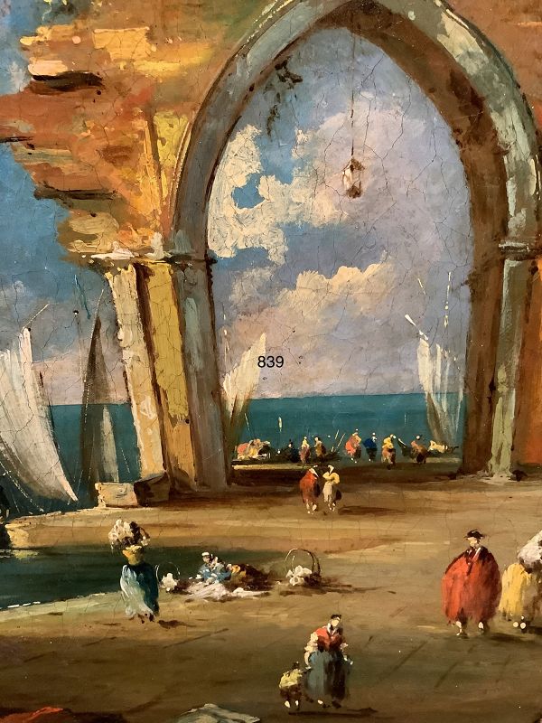 PAIR Giovanni Paola Panini  17th Century Panini Venetian Oil Paintings