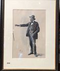 W T Smedley signed Watercolor circa 1890