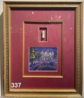 Framed Architecture Painting and Miniature