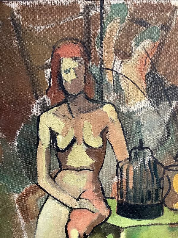 Surrealist Nude by Russian Artist in the style of Gonchorovna