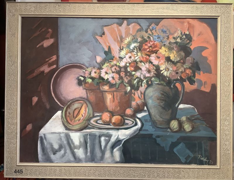 Still Life With Flowers Oil Painting by Purdy