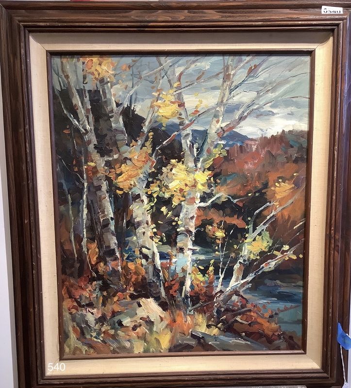 Late Fall By American Master Edward Norton Ward Oil 20x24 in.