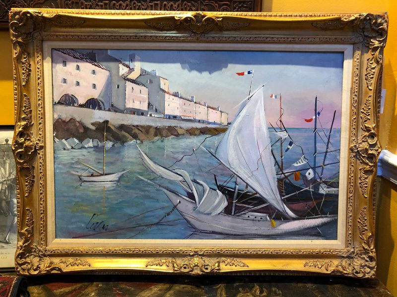 Iconic Seascape by Charles Levier Important French Artist