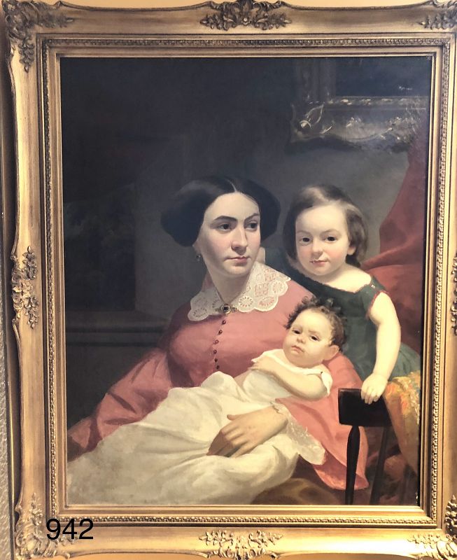 Attributed to Thomas Sully Mother & Children 36x29”
