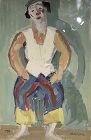Swiss Artist Claire Lise Monnier 1894-1978,Rare work oil on Paper
