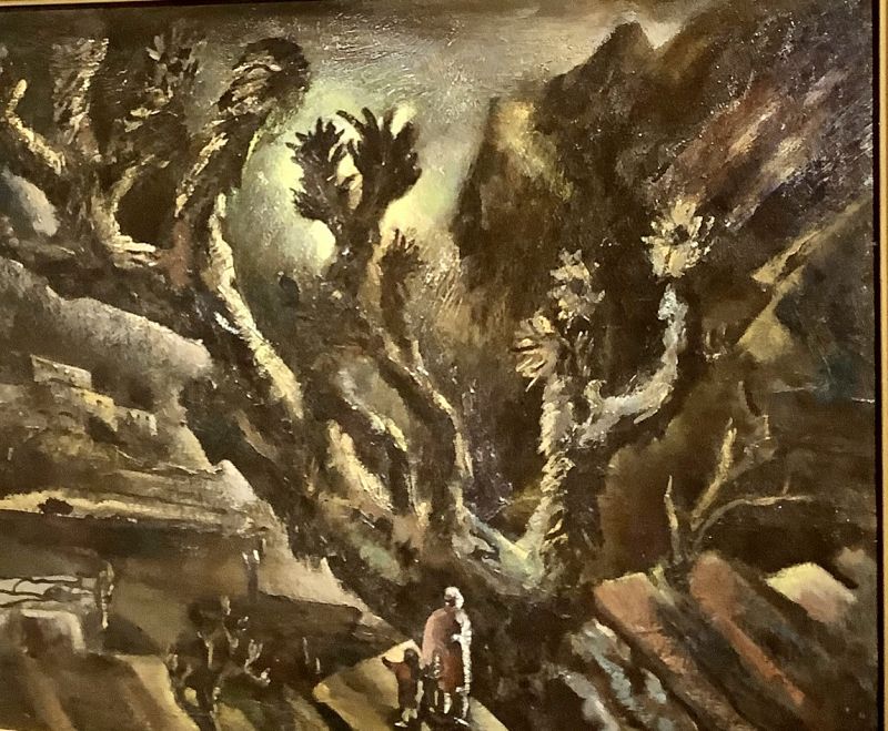 An Important Work by surrealist Joshua Hilda Katz 1938 oil on Canvas