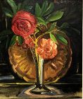 Belgian Artist Prosper De Troyer 1880-1961 “Art Deco Still Life” Oil