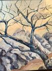 SPANISH ARTIST TEODORO NIETO ANTON (B.1944) Tree In A Mountainscape
