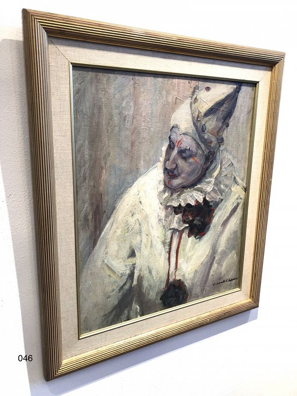 Clown Pagliacci Oil Painting by Hanna Gance