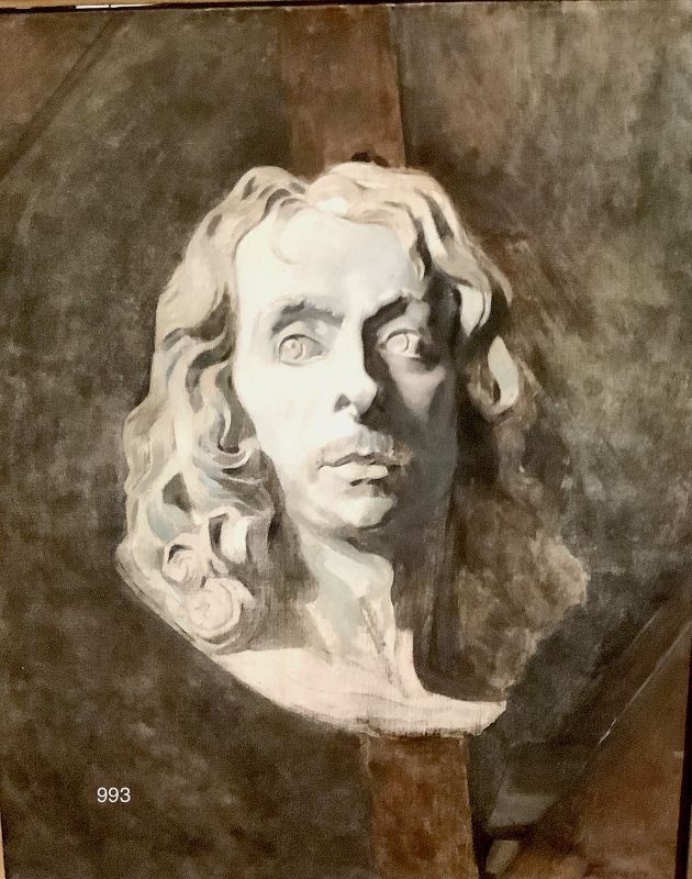 Jean Louis FORAIN,French Nabis School, Portrait of Voltaire Oil