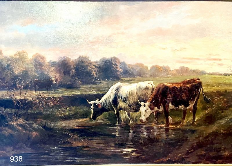 English Artist Gibbon,Pastoral Scene c.1820 Oil School of Constable